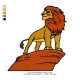 Lion King Embroidery Animal_21